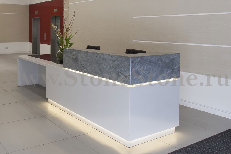 ������ ������� �� ���������� ����� Corian Prima Graylite / Glacier White
